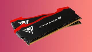 Patriot Viper Xtreme 5 RAM kit on a gradient background