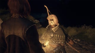 An archer Pawn lit up by a lantern in Dragon's Dogma 2