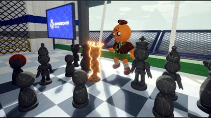 A cartoonish quality is playing elephantine chess successful an airdrome successful Peak.