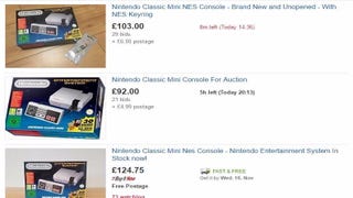 People are selling the out of stock NES Mini with a huge markup