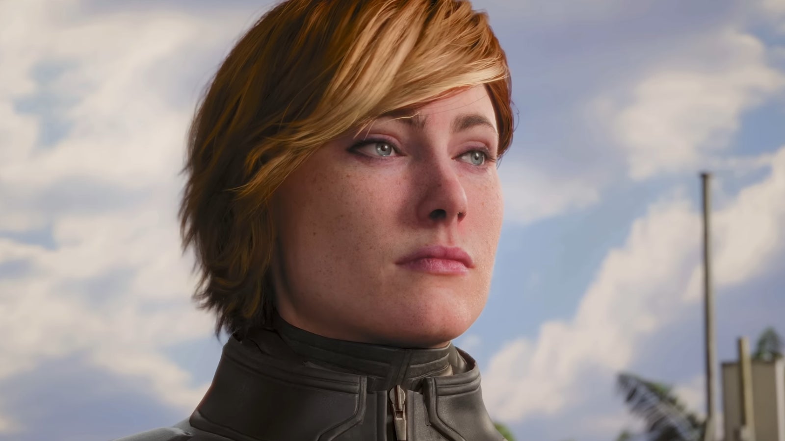 Close up of Joanna Dark secret agent from Perfect Dark reboot trailer
