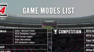 PES 2014: full game mode list revealed
