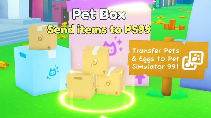 The pet box used to transfer pets from Pet Simulator X to Pet Simulator 99.