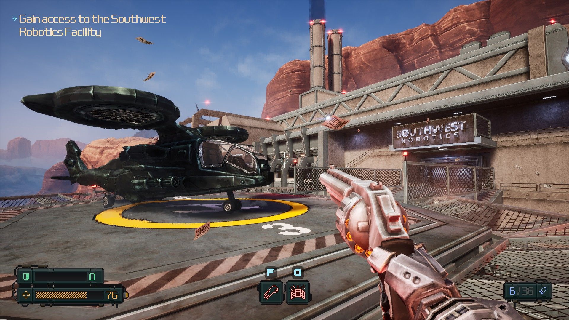 A helicopter drops Shelly off to continue her mission - 5