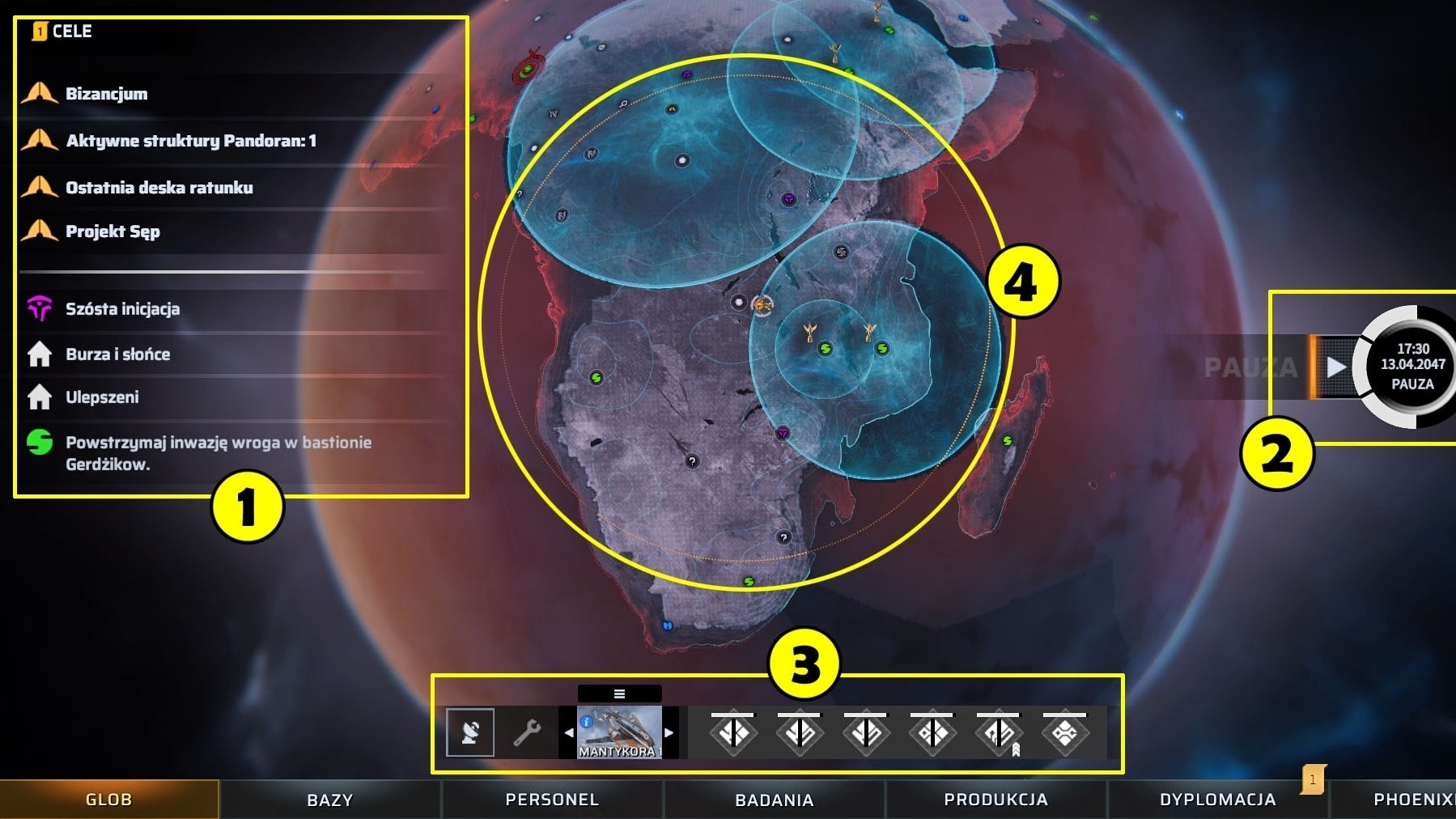 Phoenix Point - Geoscape: mapa świata, znaczniki | Eurogamer.pl