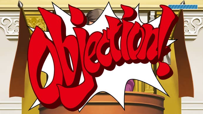 “Objection!” in big red letters from Phoenix Wright: Ace Attorney