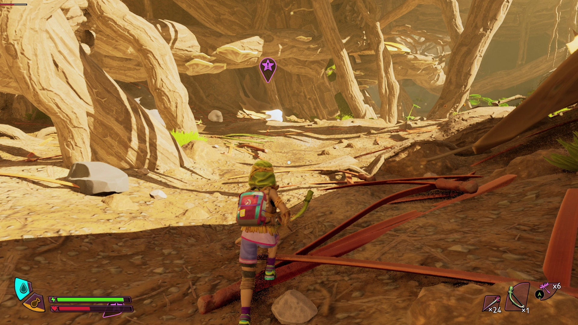 Searching for the Milk Molar stash in the Pine Hill region of Grounded 2 - 63