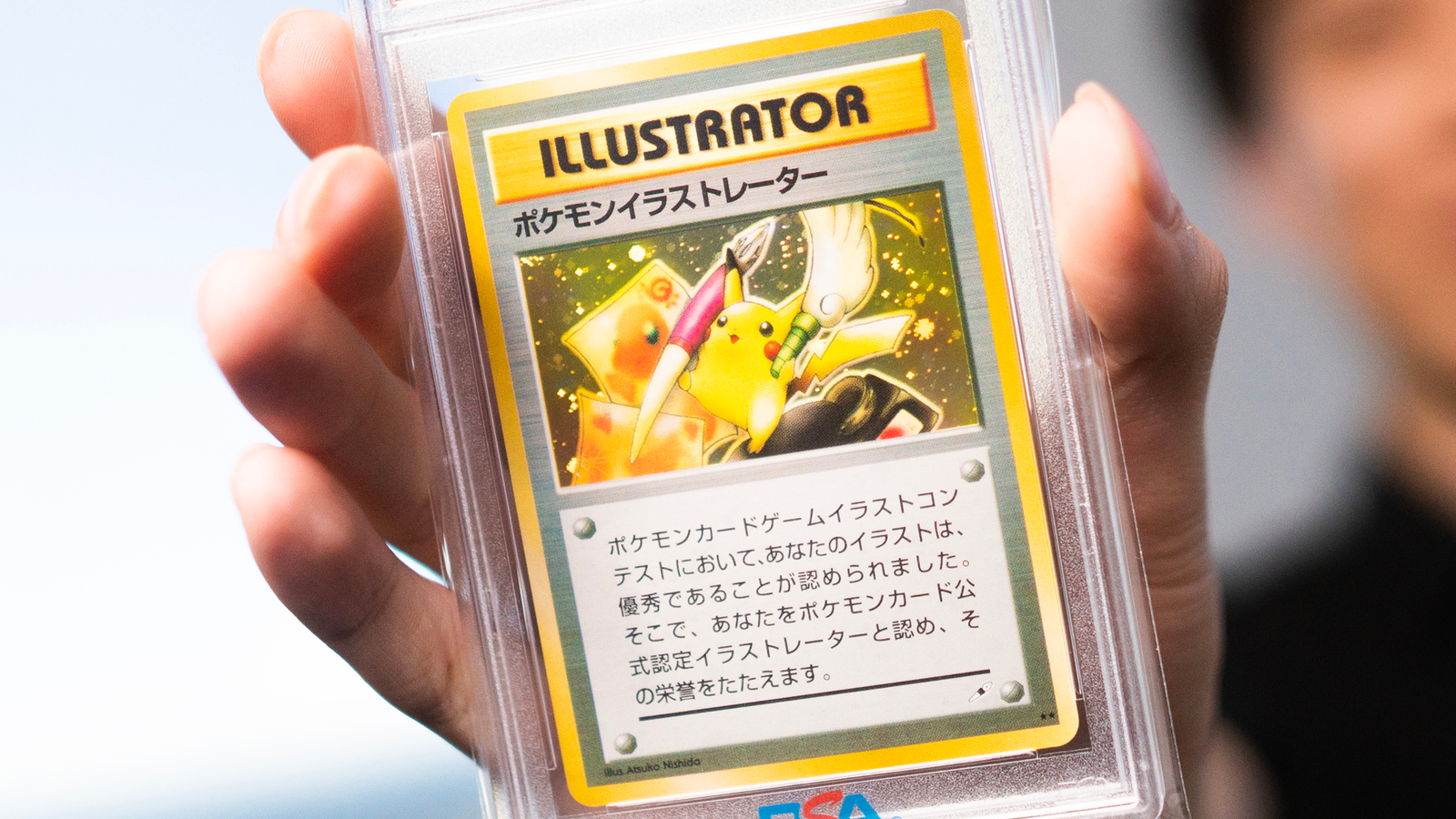 The world's most valuable Pokémon card, Pikachu Illustrator, sells