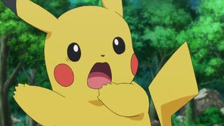 Pikachu with a frightened expression