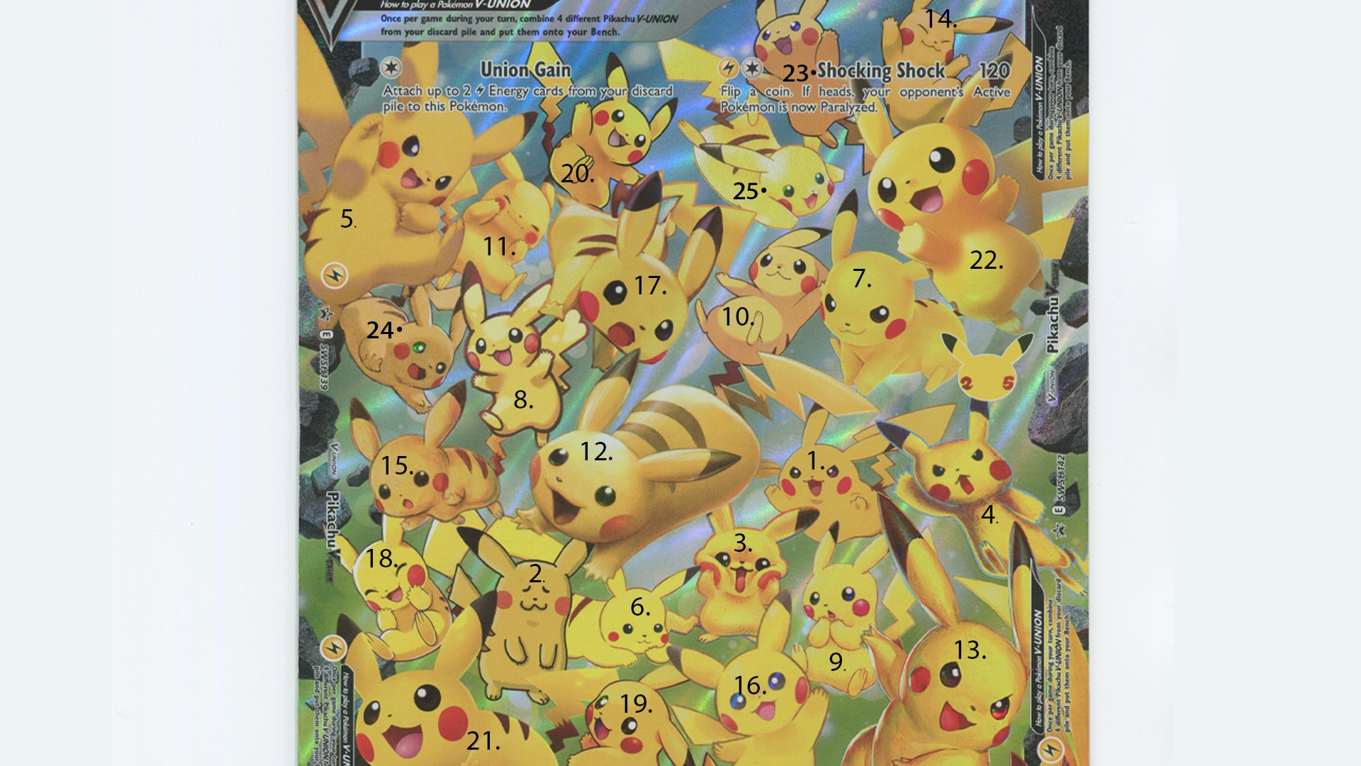 Ranking all 25 Pikachu on the Pokmon: TCG Pikachu V-Union card | Dicebreaker Ranking all 25 Pikachu on the Pokmon: TCG Pikachu V-Union card | Dicebreaker