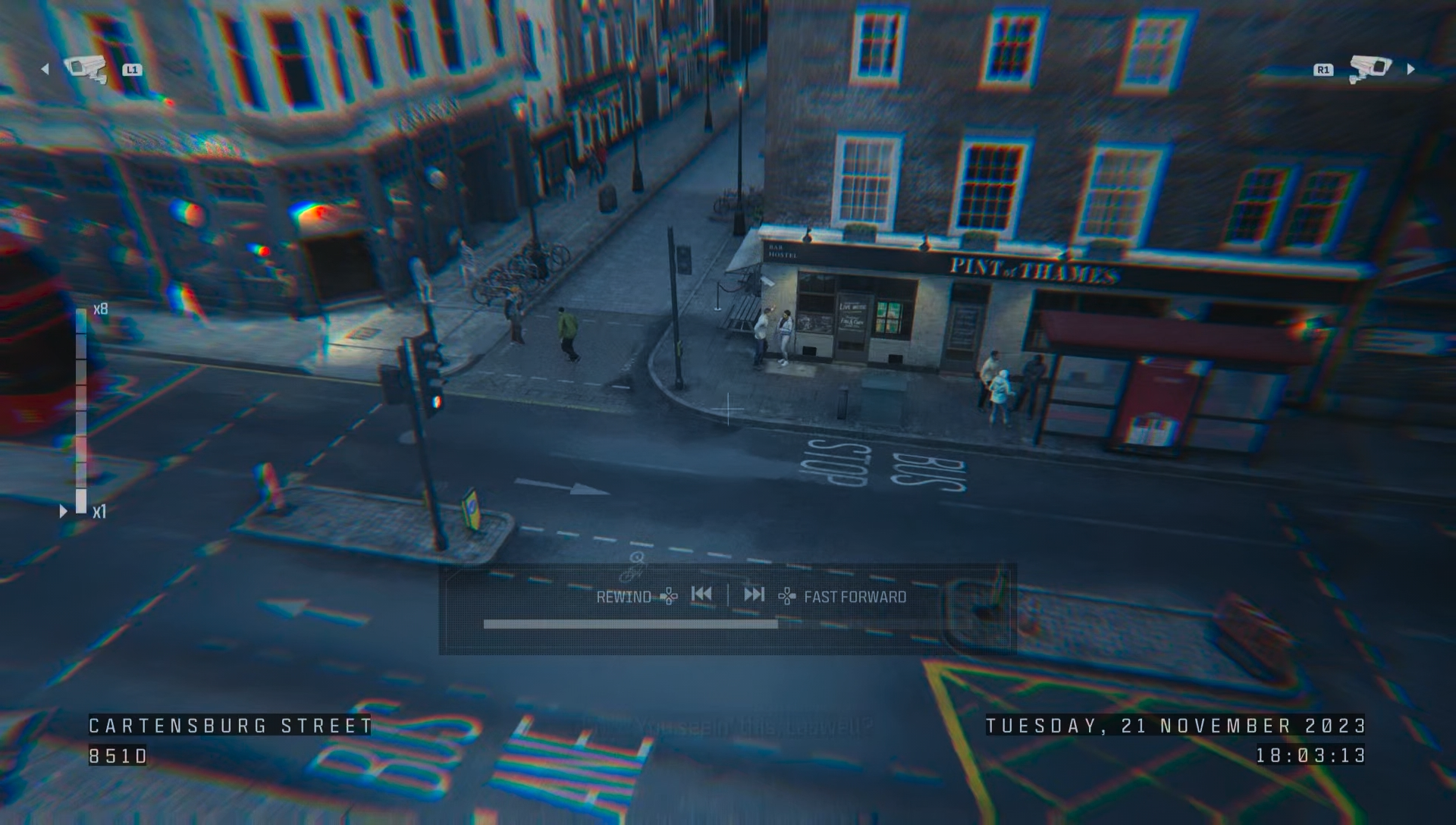 MW3 screenshot showing a pub called &ldquo;A pint of Thames&rdquo;