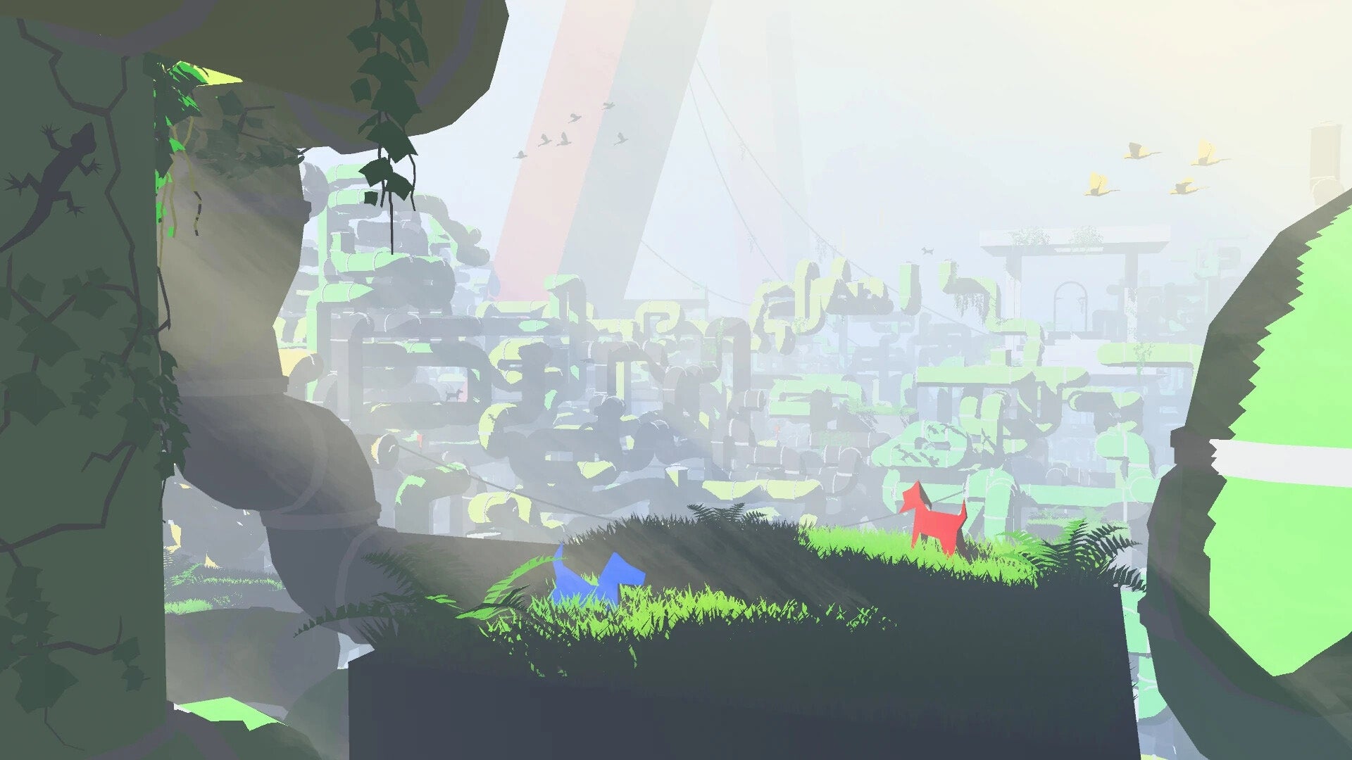 A plumber's worst nightmare and man's best friend combine in the Journey-sounding social platformer pipedog