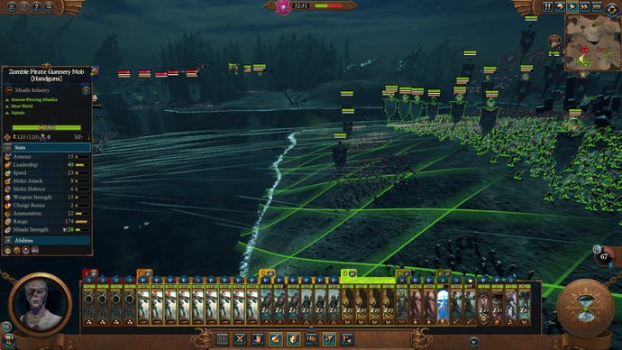 Zombie gun lines in Total War Warhammer 3