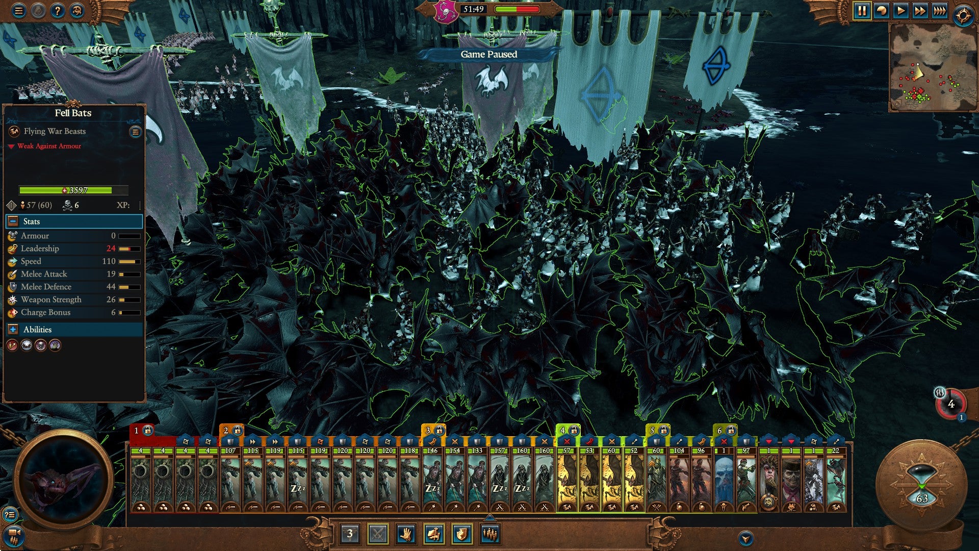 Bats chew on elven archers in Total War Warhammer 3 - 11