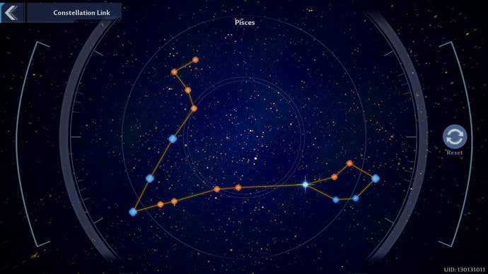 Pisces constellation solution in Tower of Fantasy