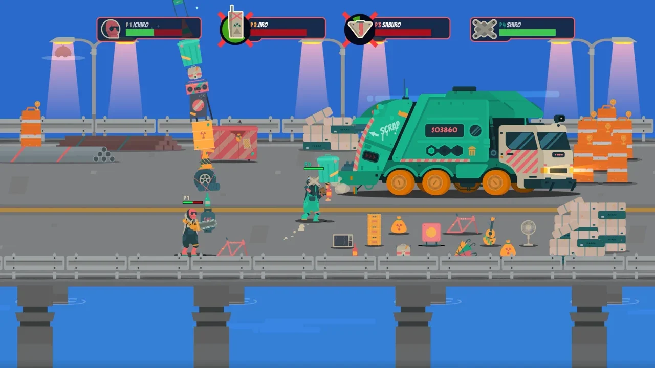 PixelJunk Scrappers Deluxe.