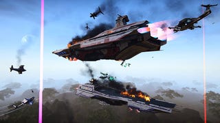 PlanetSide 2 has added orbital strikes and massive warships