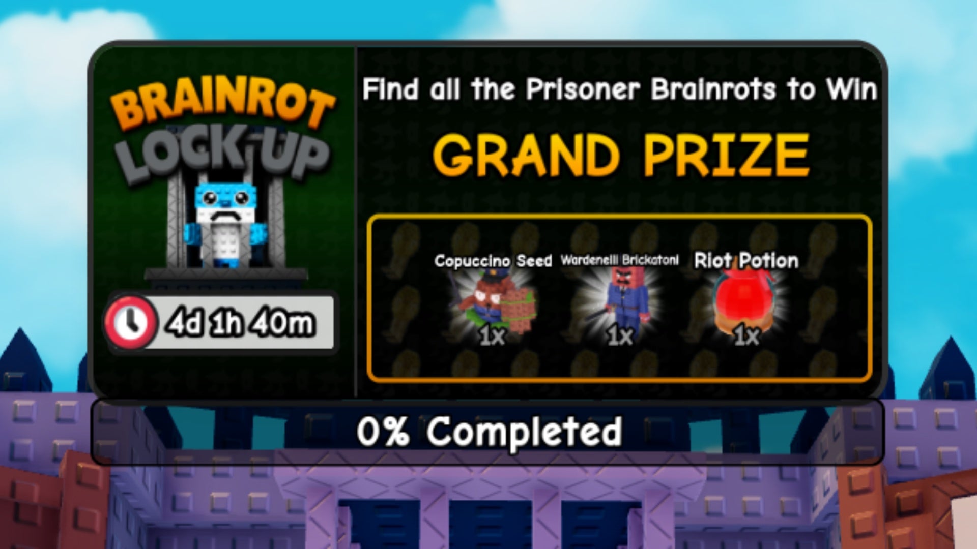 plants vs brainrots lock up event grand prizes