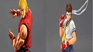 Play Arts releasing Street Fighter's Ken and Sakura figures in August