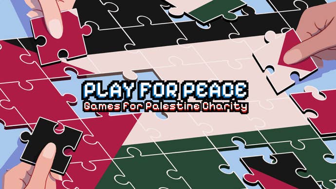 Artwork for the Play for Peace - Games for Palestine Itch.io foundation bundle.