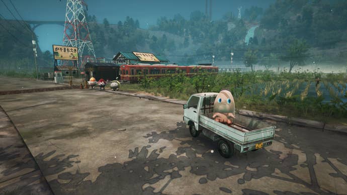 Some mascots waiting for another mascot to rock up in Promise Mascot Agency.