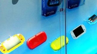 Sony displays PS Vita in a number of eye-popping hues