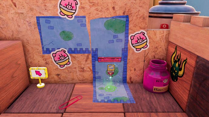 Doing some 2D to 3D problem solving in The Plucky Squire.