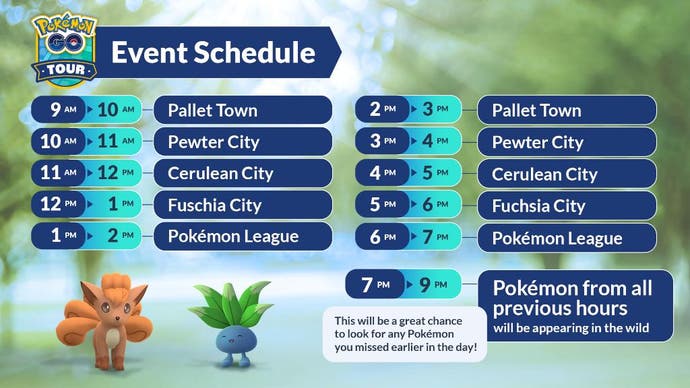 pokemon go tour kanto