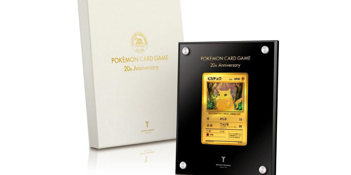 A 24-karat gold Pikachu anniversary card is up for auction | Dicebreaker A 24-karat gold Pikachu anniversary card is up for auction | Dicebreaker
