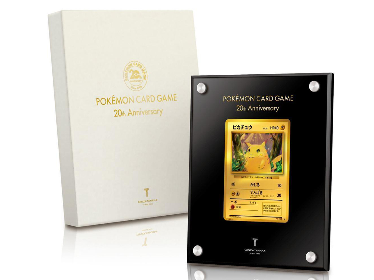 A 24-karat gold Pikachu anniversary card is up for auction | Dicebreaker A 24-karat gold Pikachu anniversary card is up for auction | Dicebreaker