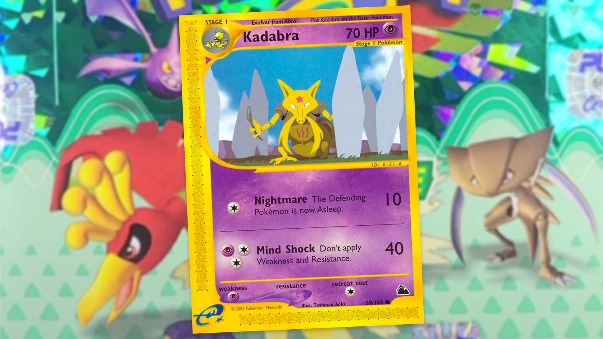 Historic 2003 Pokémon booster box featuring last Kadabra appearance before  20-year Uri Geller ban appears at auction | Dicebreaker