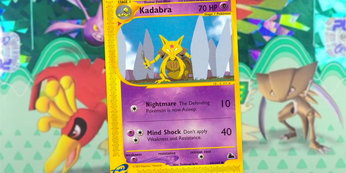 Historic 2003 Pokmon booster box featuring last Kadabra appearance before 20-year Uri Geller ban appears at auction | Dicebreaker Historic 2003 Pokmon booster box featuring last Kadabra appearance before 20-year Uri Geller ban appears at auction | Dicebreaker