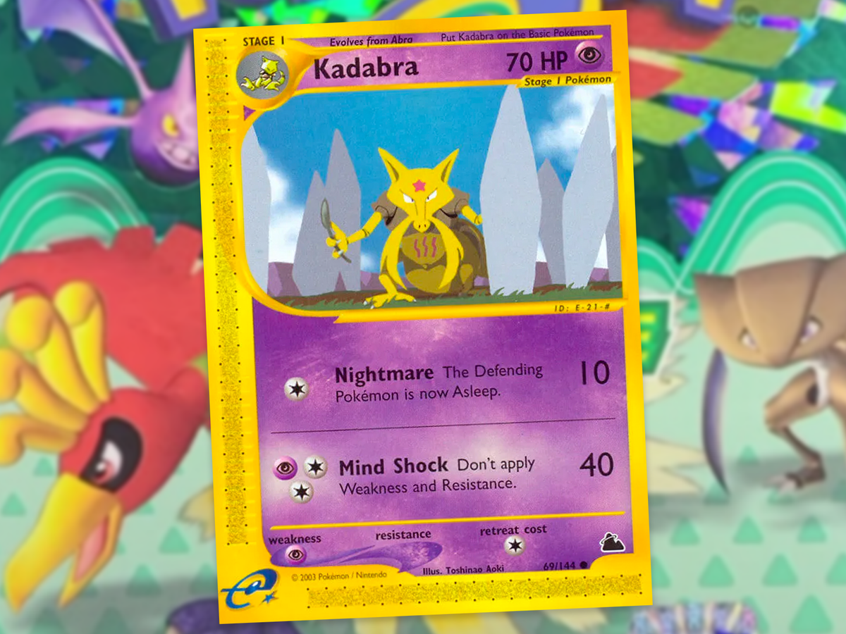 Historic 2003 Pokmon booster box featuring last Kadabra appearance before 20-year Uri Geller ban appears at auction | Dicebreaker Historic 2003 Pokmon booster box featuring last Kadabra appearance before 20-year Uri Geller ban appears at auction | Dicebreaker
