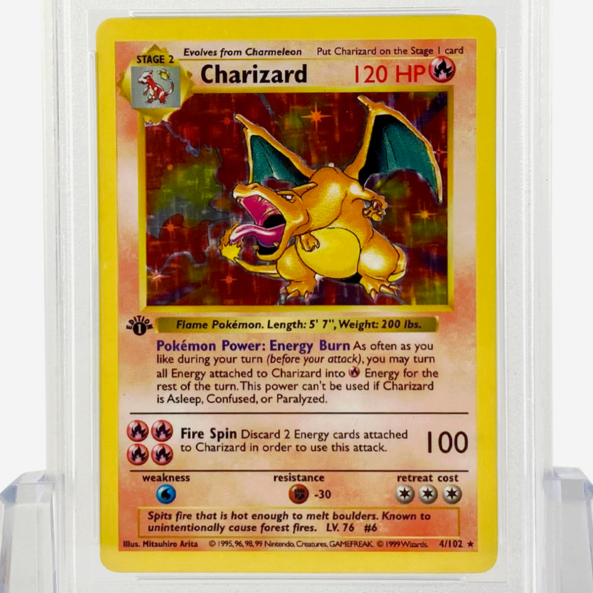 1999 shiny Charizard Pokémon card sells for record £169,000