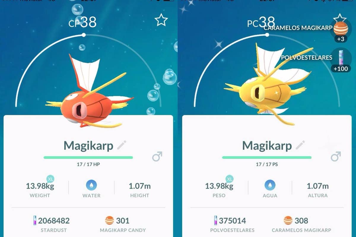 Pokémon Go Shinies - how to catch Shiny Magikarp, Red Gyarados