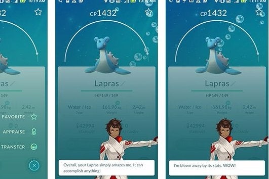 Pokémon GO update voegt Appraisal feature toe