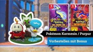 Pokémon Karmesin und Purpur: Süße Starter-Figur als Vorbesteller-Bonus