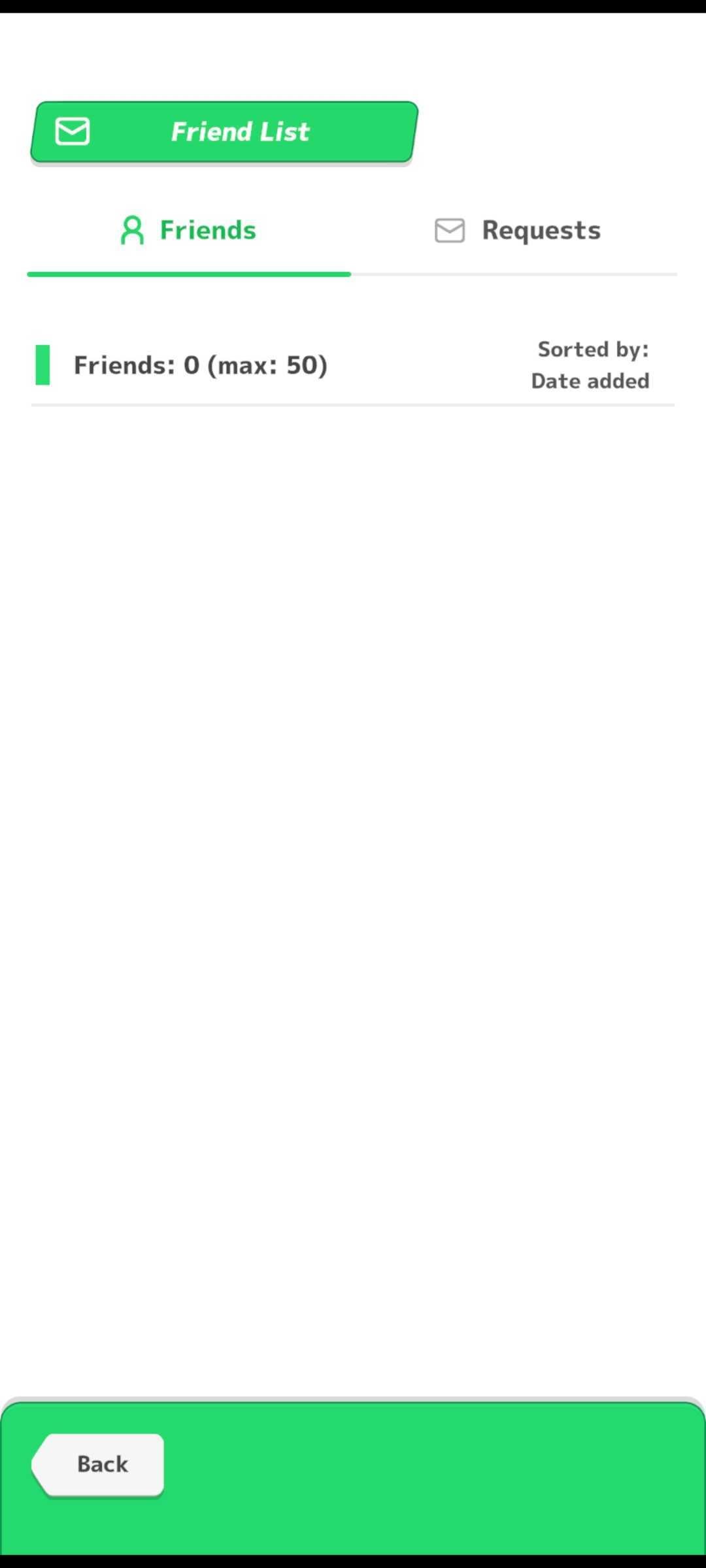 pokemon sleep friend list and pending requests