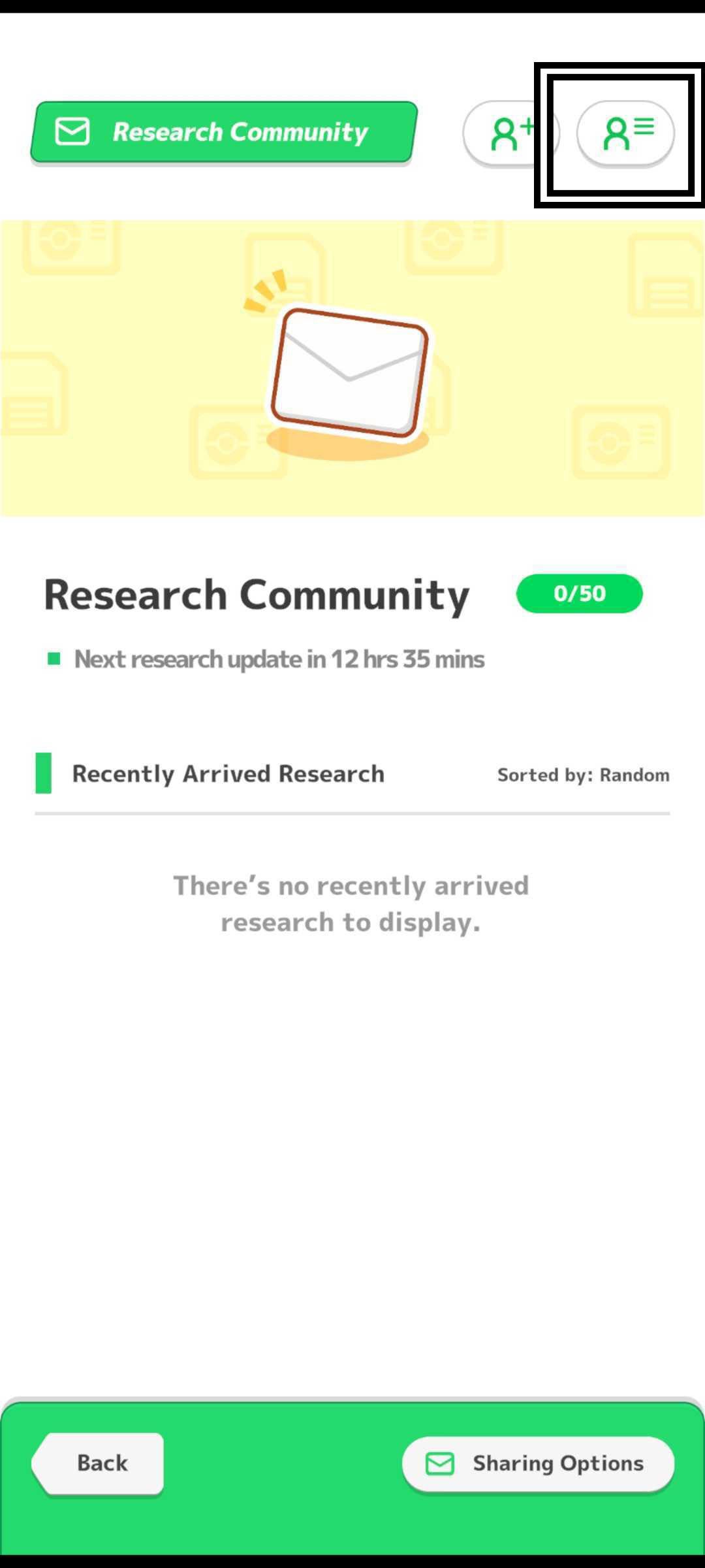 pokemon sleep friend list option