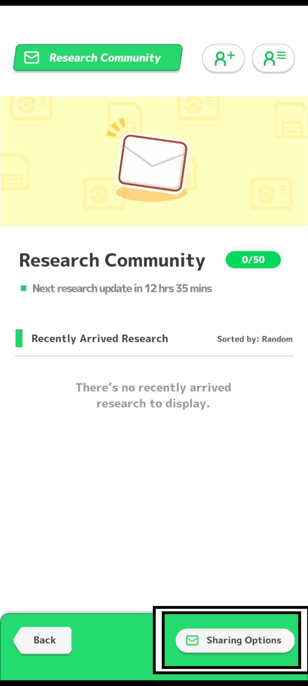 pokemon sleep sharing options