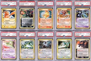 pokemon gold card collection Amazon.com: 55 PCS Cards Packs Rare Golden Cards Deck Box Gold Foil for Fans/Kids/Collectors Gifts (No Duplicates) (55 Pcs A) : Toys & Games Protected in magnetic acrylic case and featuring a striking image of the captivating character Lot of 23K Gold Plated