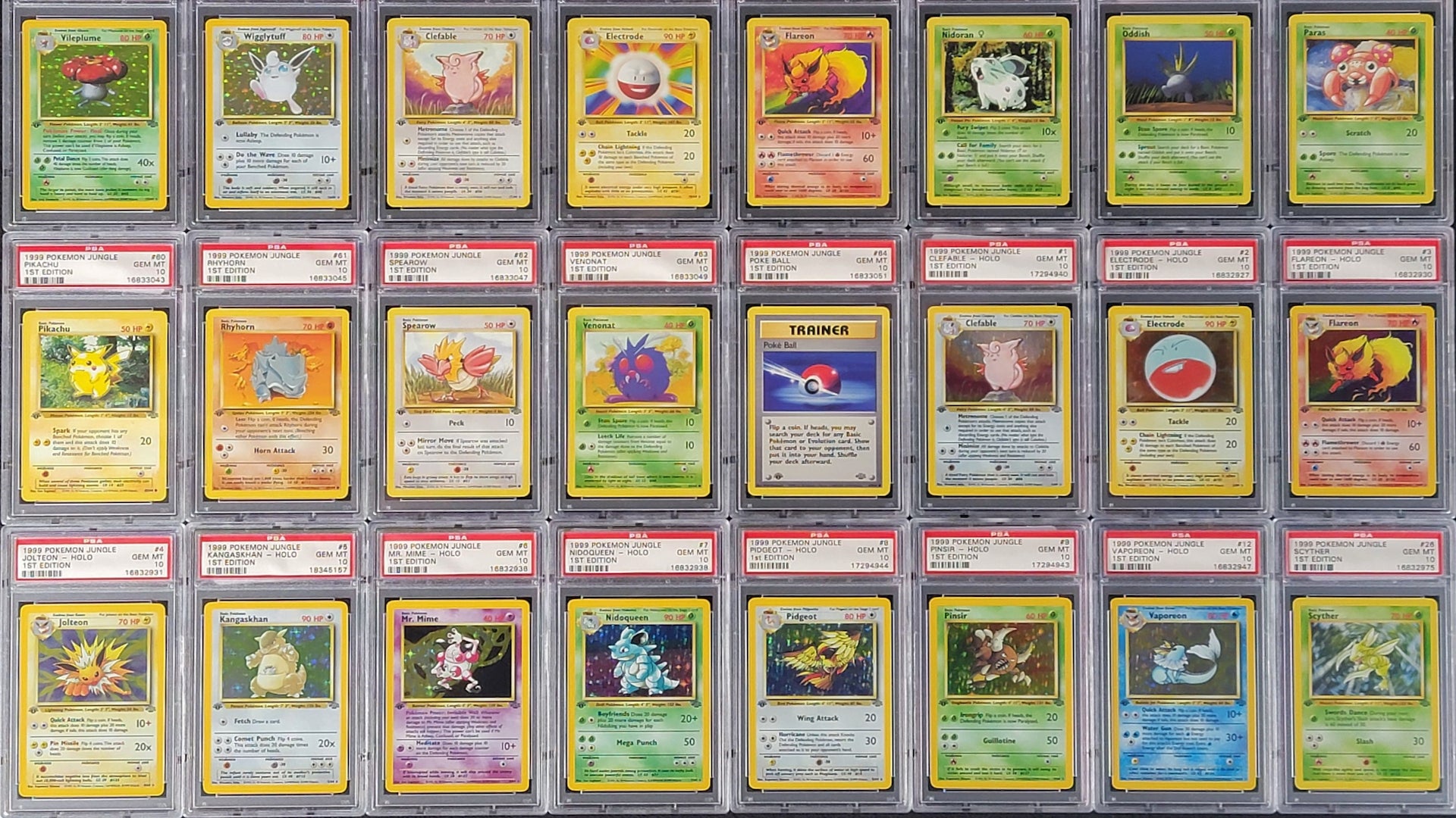 Pristine sets of Pokmon TCG's Jungle and Fossil expansions appear at auction | Dicebreaker Pristine sets of Pokmon TCG's Jungle and Fossil expansions appear at auction | Dicebreaker