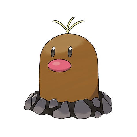 Diglett Pokémon Go Diglett and Alolan Diglett 100% perfect IV stats, shiny Dugtrio in ...