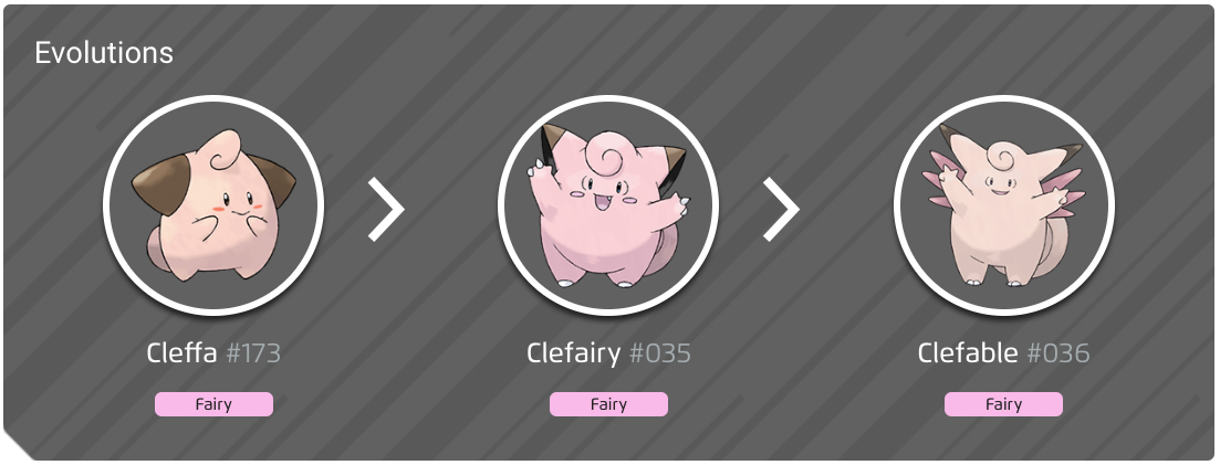 Cleffa&rsquo;s evolution line