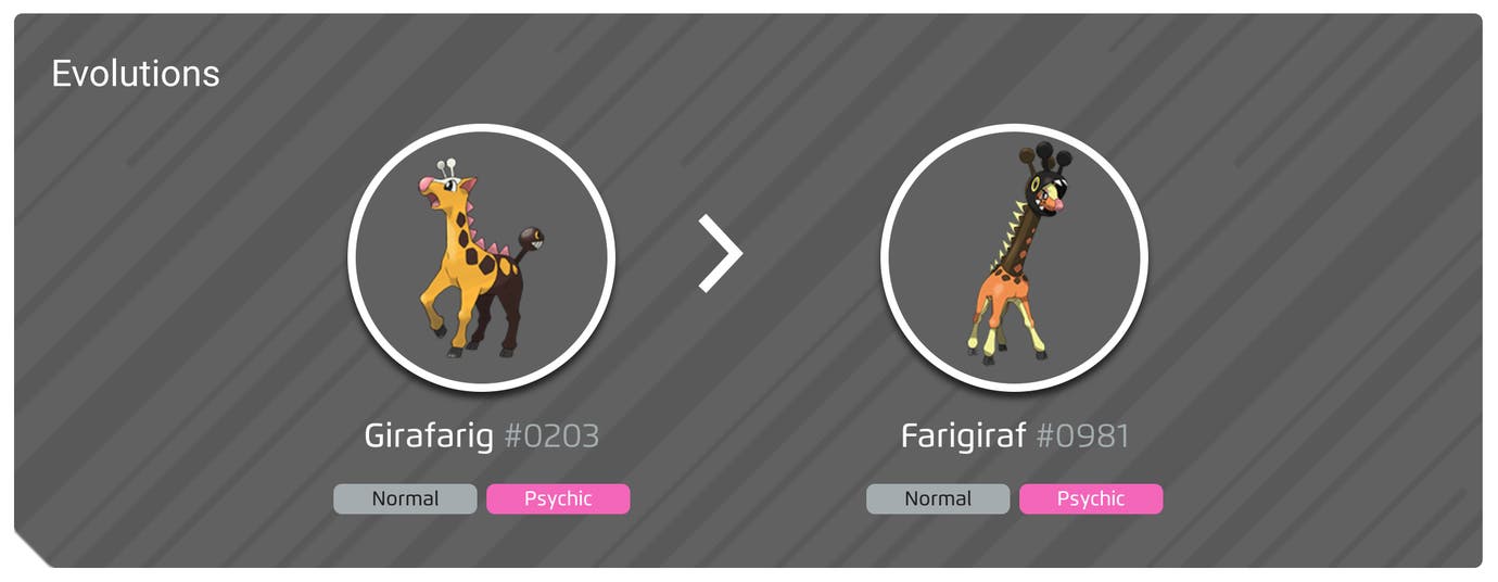 Go One Evolution Shiny Girafarig, evolution chart, 100% perfect IV stats and Girafarig ...