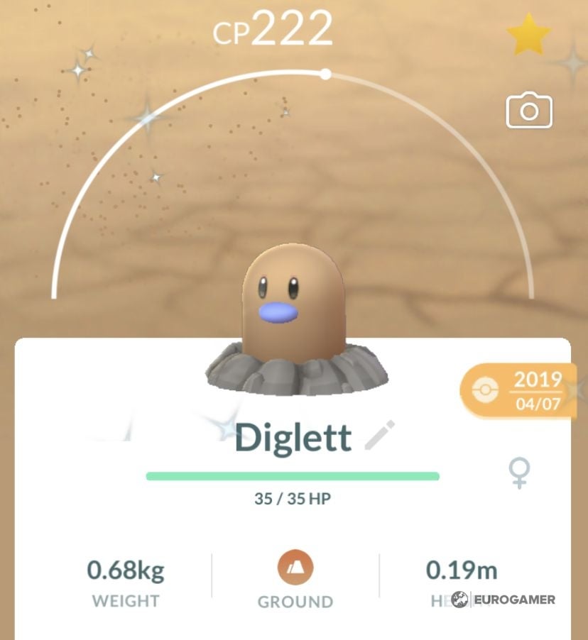 Diglett Levels Diglett 100% perfect IV stats, shiny Diglett in Pokémon Go | Eurogamer.net