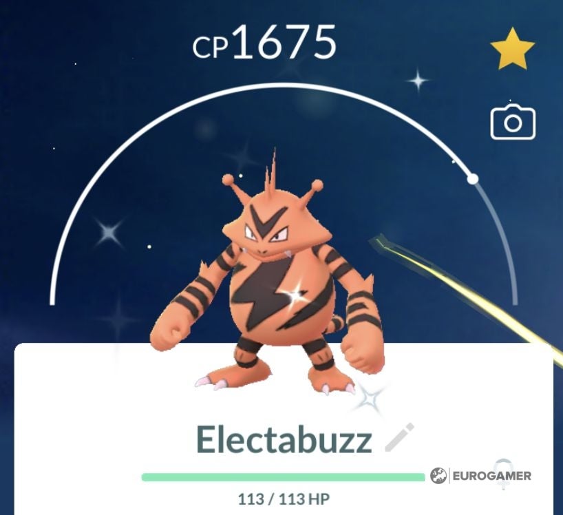 Electabuzz 100 perfect IV stats shiny Electabuzz in Pokemon Go explained Eurogamer