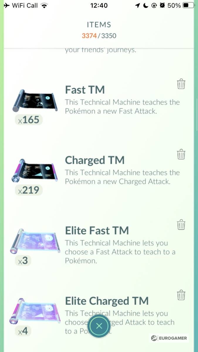 How to use a Charged TM in Pokémon Go | Eurogamer.net
