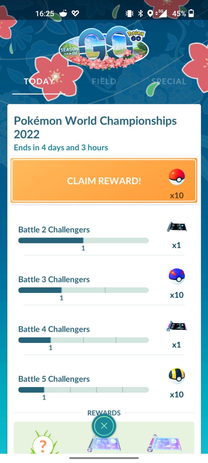 Pokémon Go Pokéball reward