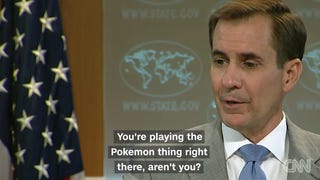 Reporter gets called out for playing Pokemon Go during US State Dept briefing
